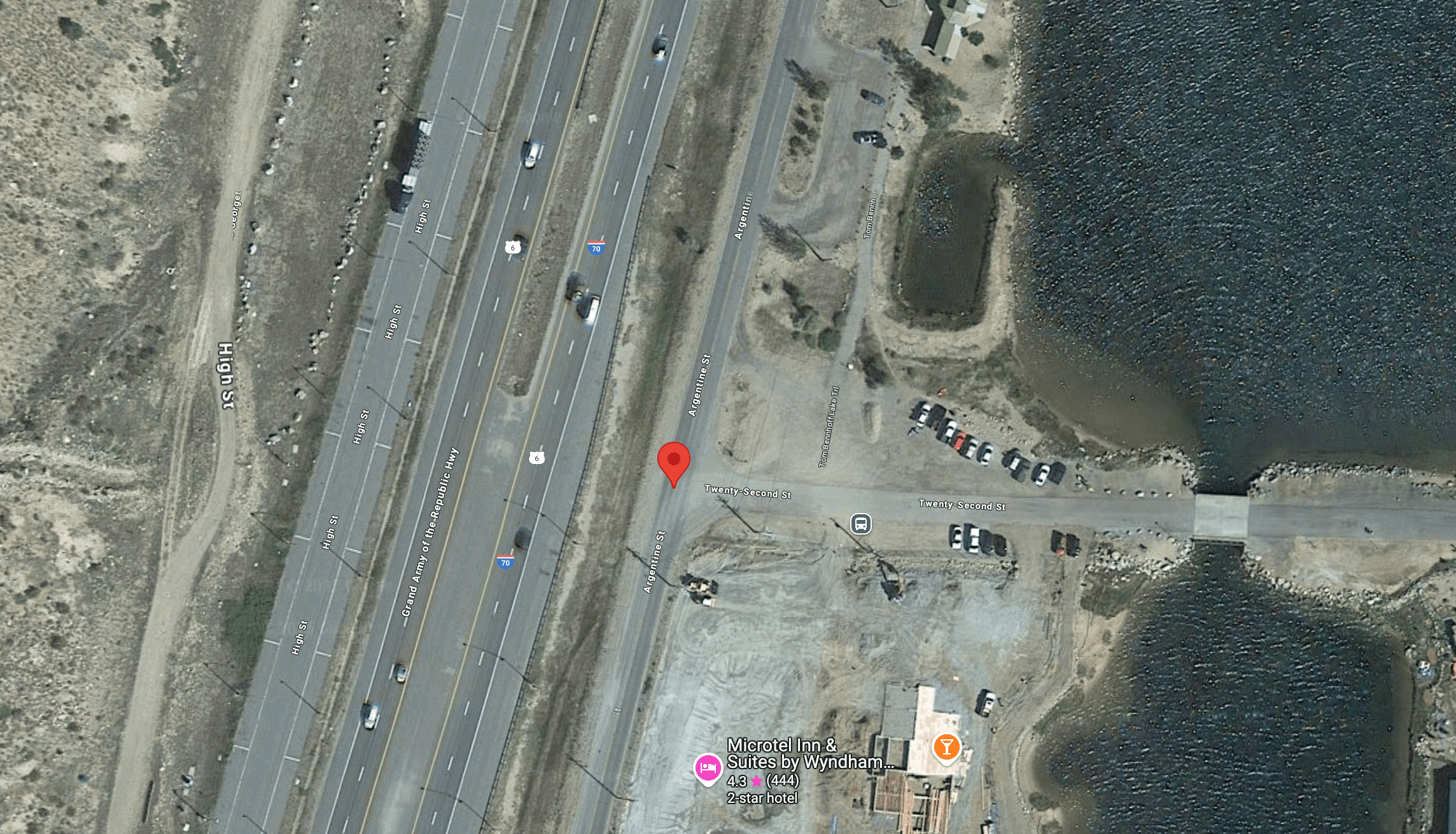 Aerial view of Georgetown Gateway – Argentine Street North project